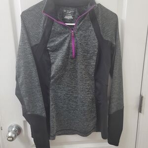 Tek Gear Gray and Black Cowl Neck Sweater